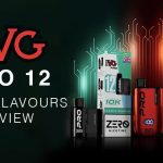 IVG Pro 12 devices and packaging alongside the title on a black background.